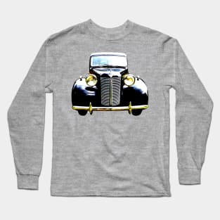 Austin Ten 1940s British classic car high contrast Long Sleeve T-Shirt